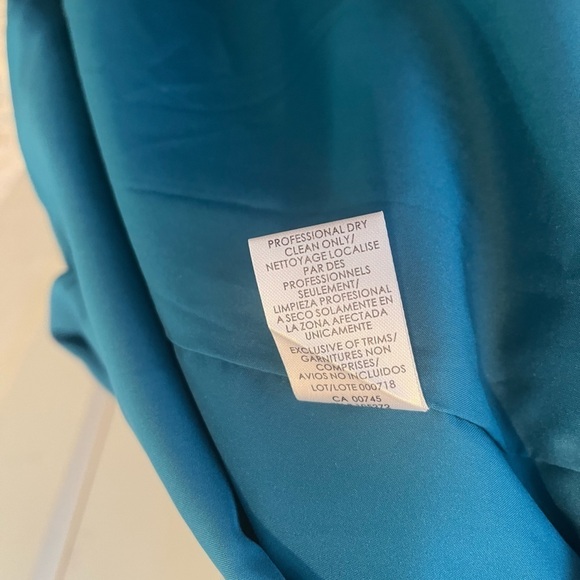 Kay Unger Megan Column Gown Size 12 in Baltic Blue - Picture 6 of 6